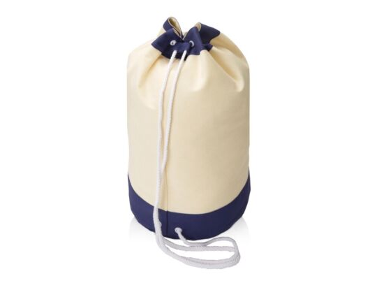 Рюкзак Индиана из хлопка, 180 г/м2, натуральный/синий